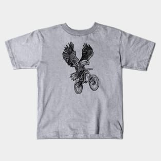SEEMBO Eagle Cycling Bicycle Bicycling Biker Biking Fun Bike Kids T-Shirt